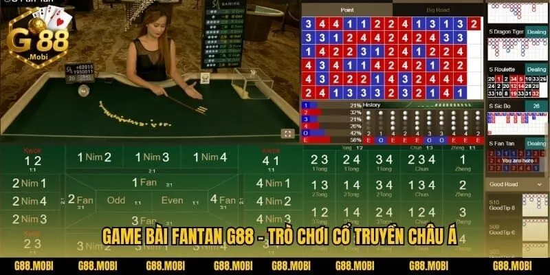 Tham gia Game bài Fantan Trò chơi hấp dẫn của làng bài 2025 2 Game bài Fantan G88 – Trò chơi cổ truyền châu Á